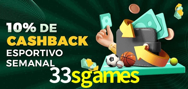 10% de bônus de cashback na 33sgames